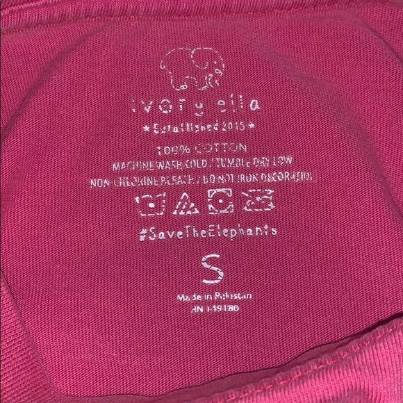 Rose colored Ivory Ella Long Sleeve Tee - Picture 4 of 4